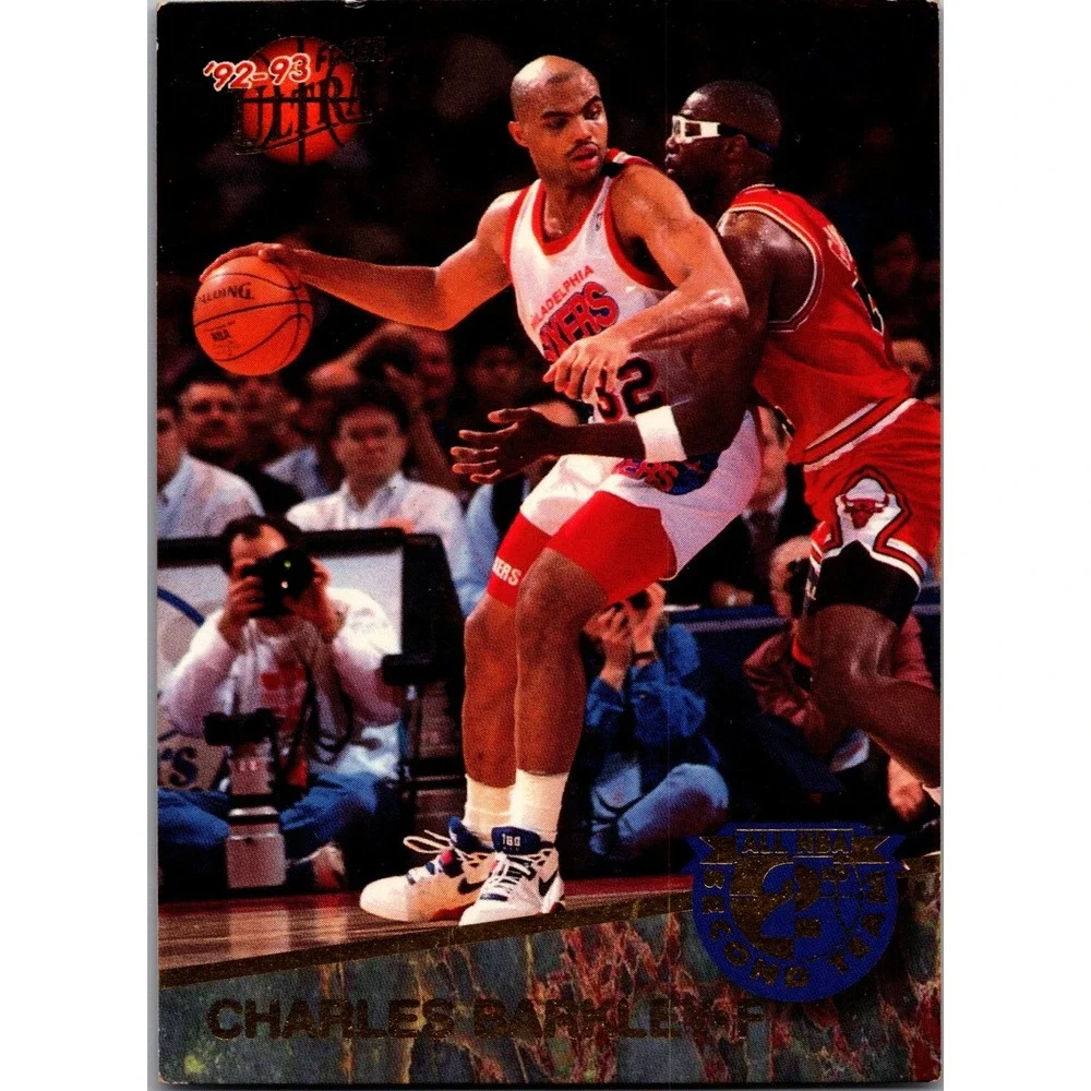 Charles Barkley 1992 Fleer Ultra All-NBA Second Team Insert Card 7 of 15 76ers